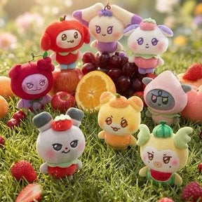 [Pre-Order] ATEEZ - ATEEZ MIGHTEEZ MD (Fruit Plush Keyring ''BERRY BREEZY FAIRYRY'')