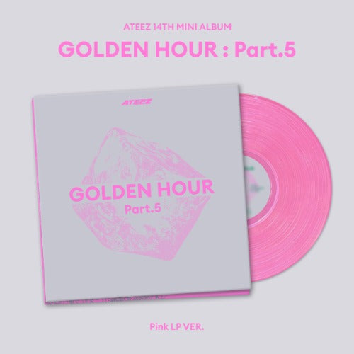 [Pre-Order] ATEEZ - GOLDEN HOUR : PART.5 (14th Mini Album)(Pink LP Ver.)