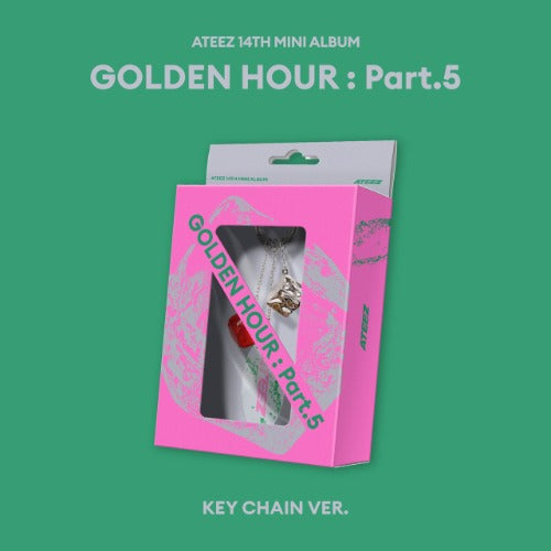[Pre-Order] ATEEZ - GOLDEN HOUR : PART.5 (14th Mini Album)(KEY CHAIN Ver.) + WITHMUU Gift