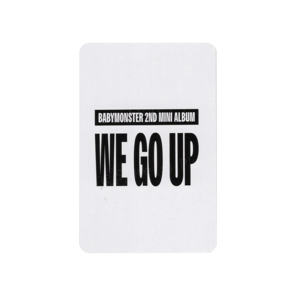 BABYMONSTER - AHYEON WE GO UP KTOWN4U OFFICIAL LUCKY DRAW PHOTOCARD
