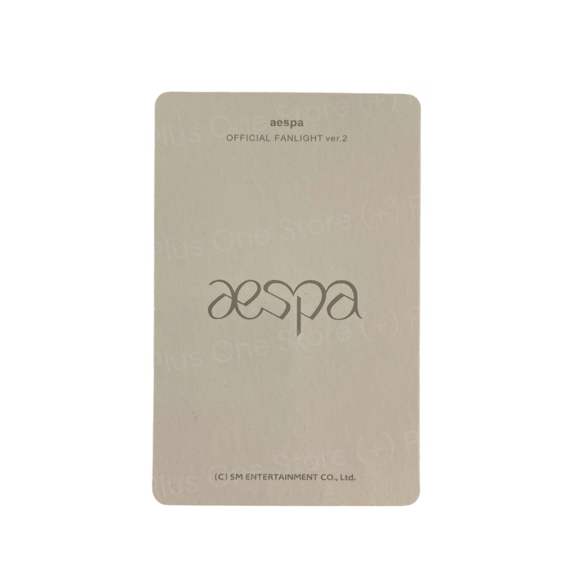 AESPA - WINTER OFFICIAL FANLIGHT PHOTOCARD (Ver. 2)
