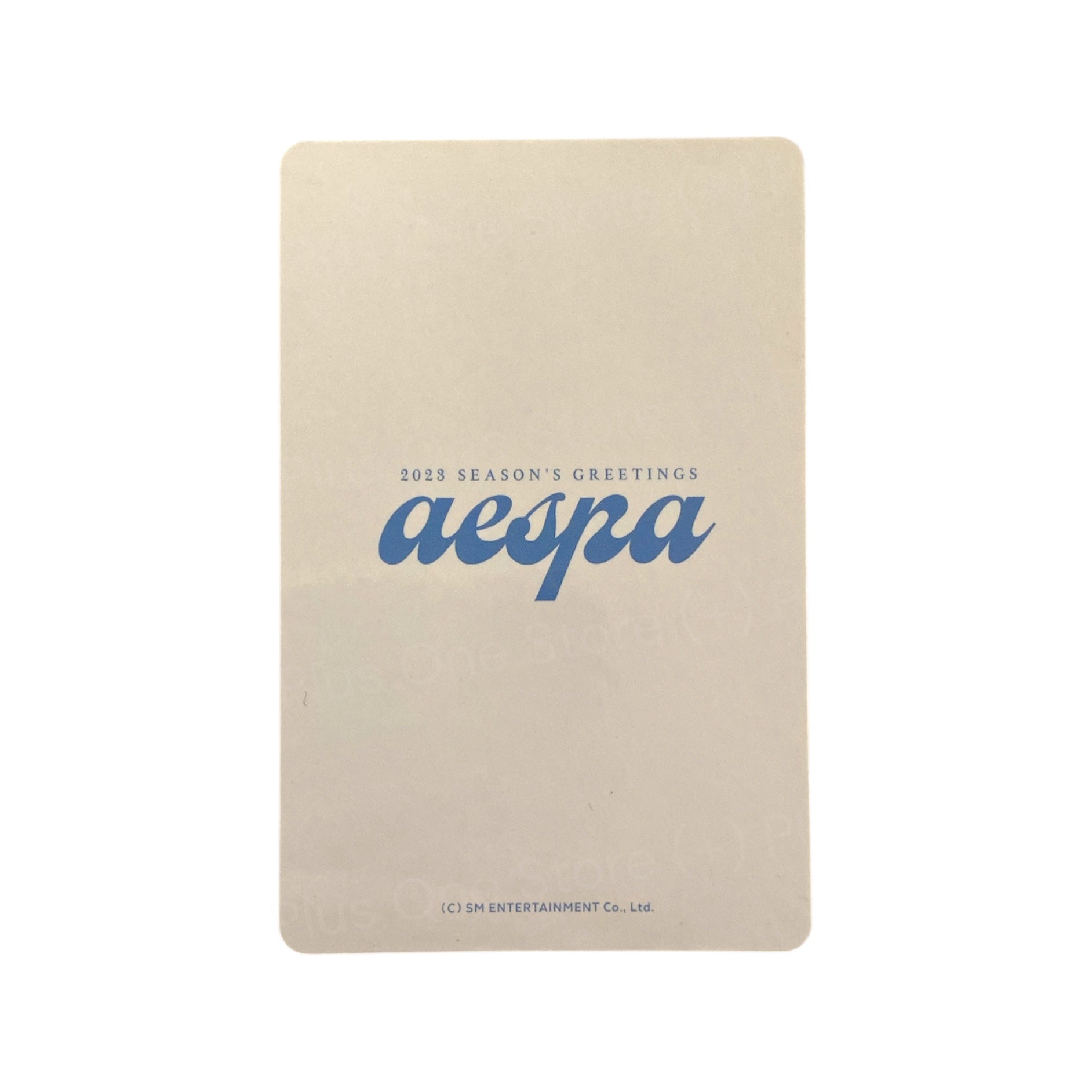 AESPA - WINTER 2023 SEASON'S GREETINGS OFFICIAL PHOTOCARD