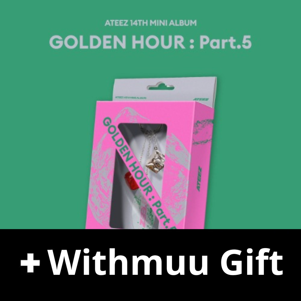 [Pre-Order] ATEEZ - GOLDEN HOUR : PART.5 (14th Mini Album)(KEY CHAIN Ver.) + WITHMUU Gift