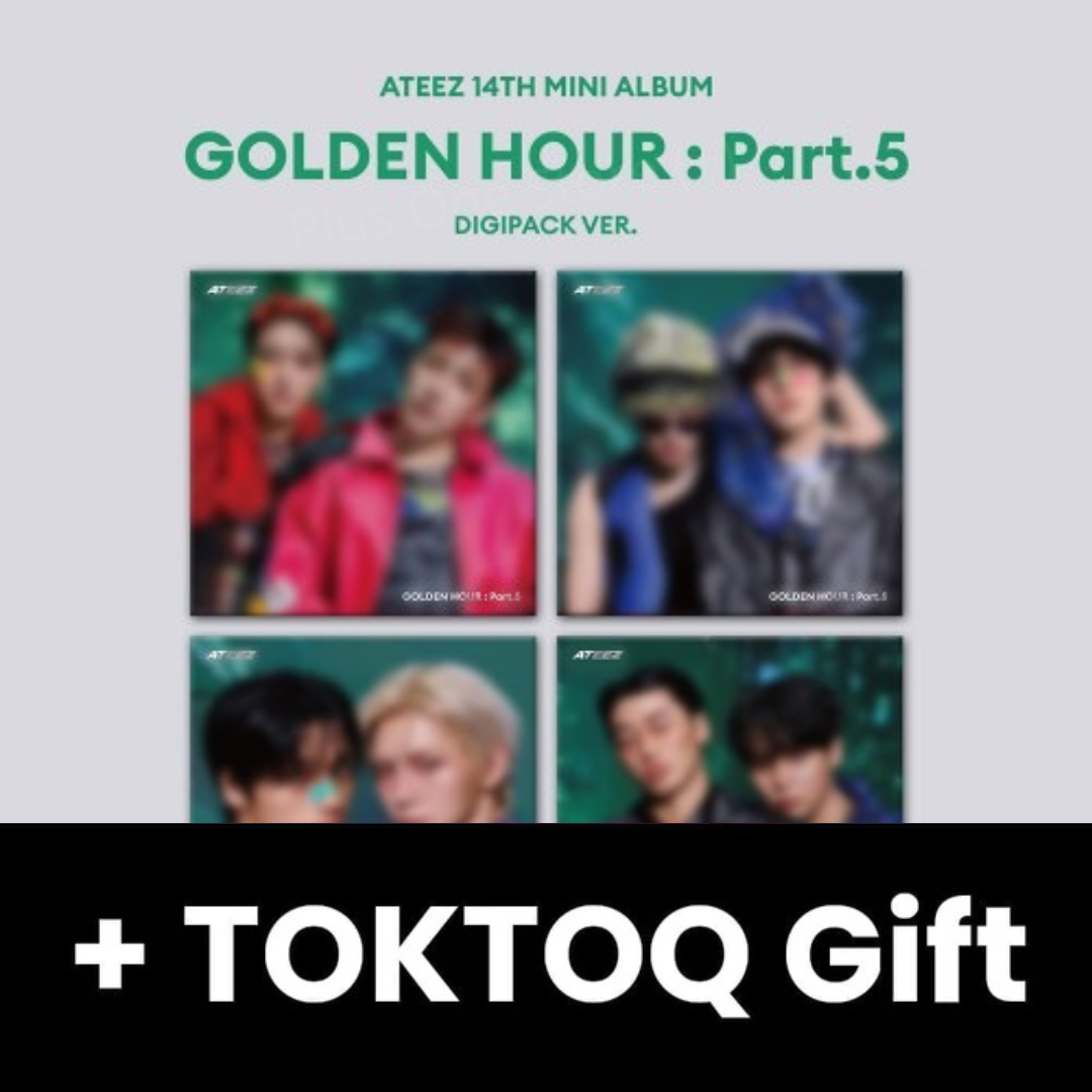 [Pre-Order] ATEEZ - GOLDEN HOUR : PART.5 (14th Mini Album) (DIGIPACK UNIT Ver.) + TOKTOQ Gift