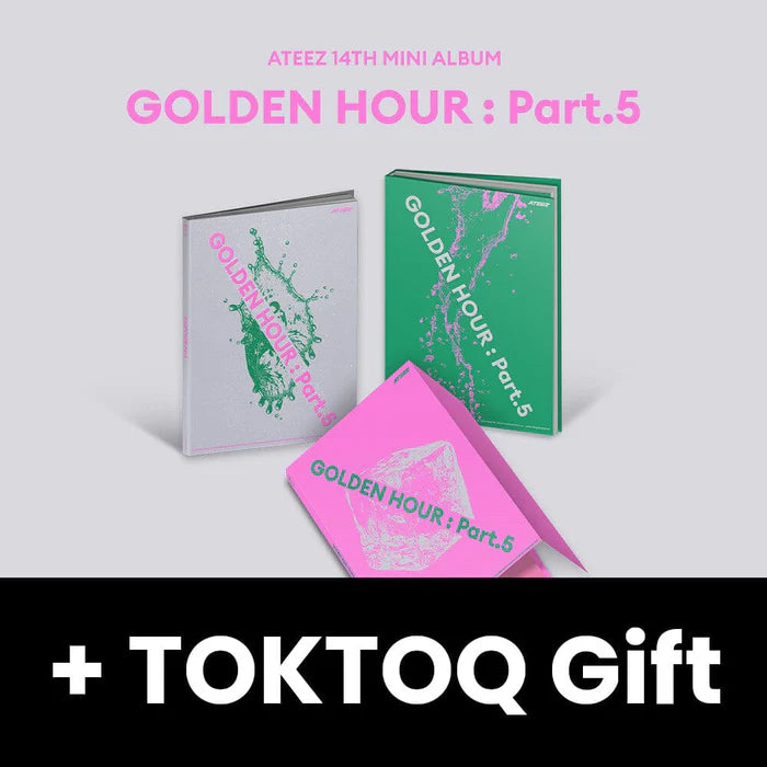 [Pre-Order] ATEEZ - GOLDEN HOUR : PART.5 (14th Mini Album) + TOKTOQ Gift