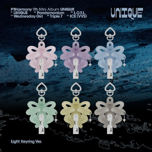 P1HARMONY - UNIQUE (9th Mini Album) (Light Keyring Ver.) (Limited)